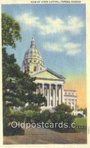 Topeka, Kansas, KS State Capital USA 1947 postal used 1947
