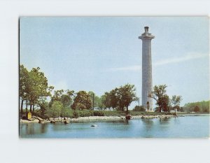 Postcard Perry Monument South Bass Island Put in Bay Ohio USA