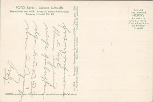 German Gunner Luftwaffe Beobachter Heinkel He 46 Horn's Echte RPPC Postcard E79