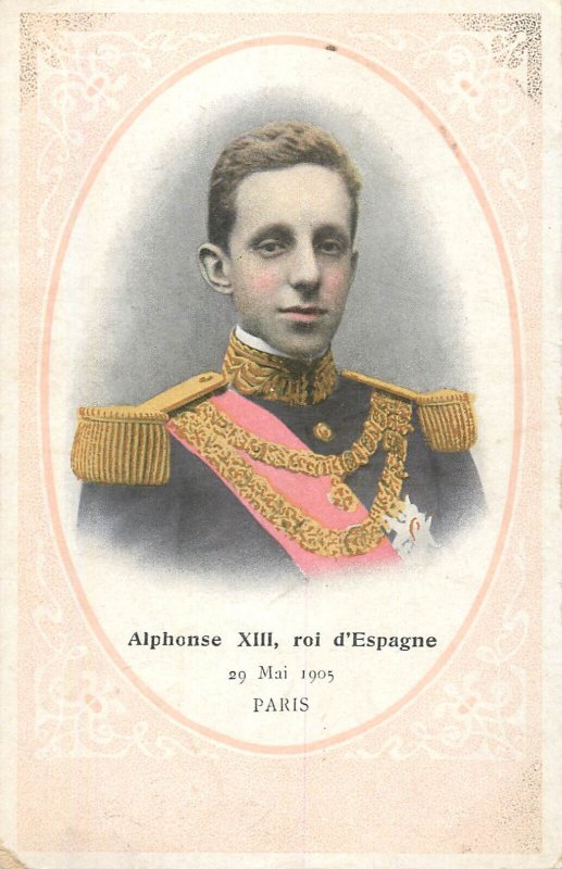 Royalty Spain King Alfonso XIII 1905