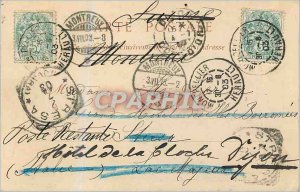 Old Postcard The Prefecture Montpellier (map 1900)