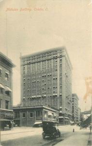 Auto c-1910 Nicholas Building Toledo Ohio Owens undivided postcard 1915