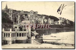 Postcard Old San Sebastian Castea Real Banos