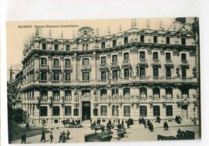 299783 SPAIN MADRID BANK Banco Hispano Americano Vintage postcard