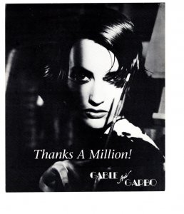 Gable and Garbo Hair Salon, Toronto, Ontario, 1992 Vintage Advertising Postcard