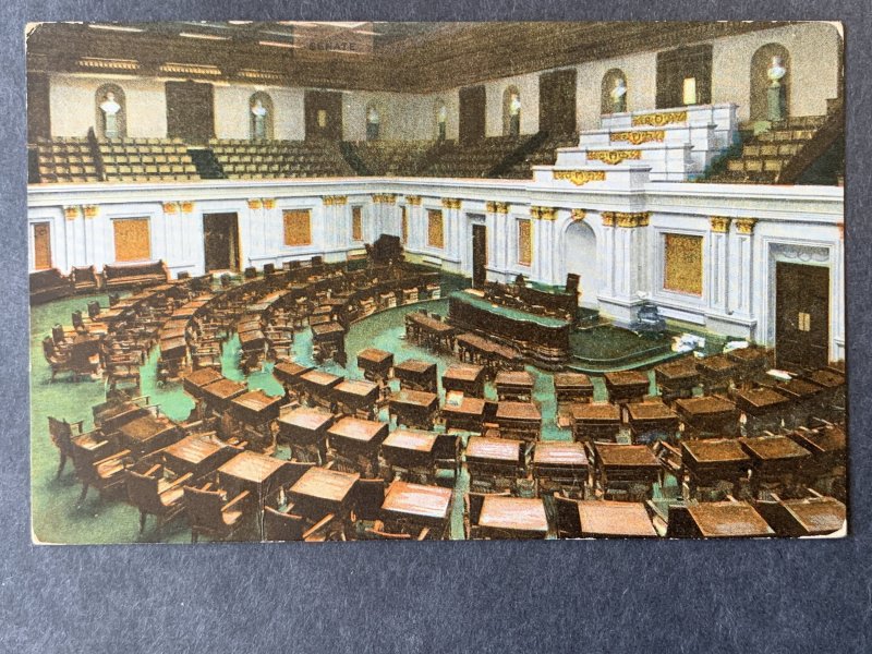 Senate Chambers U.S. Capitol Washington DC Litho Postcard H1204085759