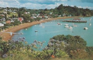 Sailing Boats at Russell Bay Of Islands New Zealand Postcard