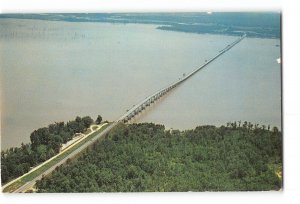 Santee South Carolina SC Vintage Postcard Highway Bridge Over Lake Marion