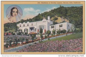 Residence Of Dorothy Lamour Beverly Hills California Curteich