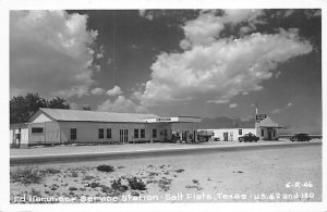 Salt Flats Ed Hammack Service Station, Real Photo - Salt Flat, Texas TX