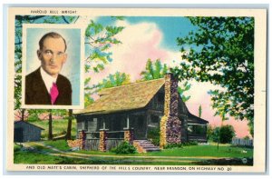c1940 Harold Bell Wright Cabin Shepherd Hills Near Branson Missouri MO Postcard