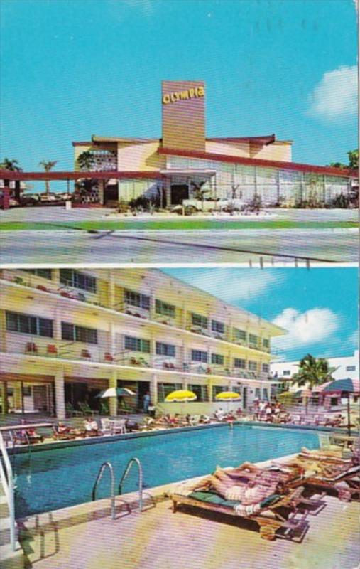 Florida Miami Beach The Olympia Resort Motel 1959