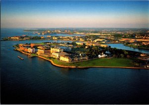 Newport Rhode Island Naval War College and Museum Naval Base 5x7 Postcard KN