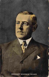 President Woodrow Wilson Patriotic 1917c postcard