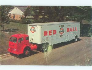 1960's This Is A Postcard AMERICAN RED BALL MOVING COMPANY AC7259