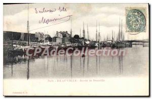 Old Postcard Deauville Basin