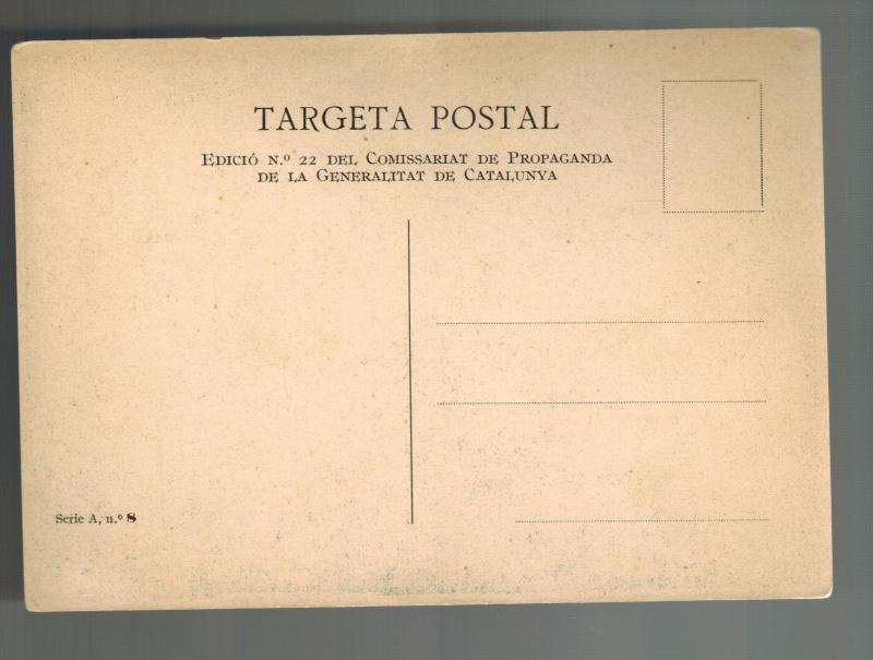 Mint Spain Civil War Postcard UGT Peasants to Join the Struggle