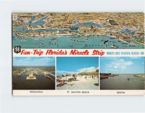 Postcard Fun-Trip Florida's Miracle Strip: Pensacola, Ft. Walton Beach & Destin