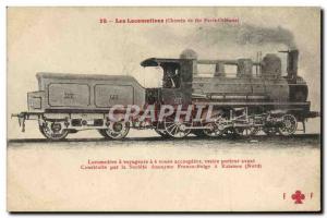 Postcard Old Train Locomotive Railway Paris Orleans