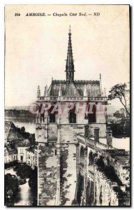 Postcard Old Amboise Chapel Cote Sud