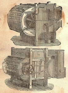 1870's-80's Johnson & Field Fanning Mills & Dustless Grain Separators &U 