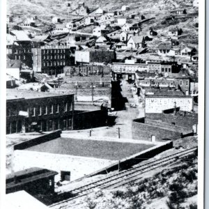 c1950s Central City CO 1880s RPPC Repro Aerial Downtown Real Photo Postcard A100