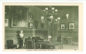 VT - Montpelier. State House, Governor's Room Interior