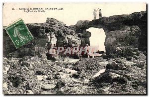 Pontaillac Royan Old Postcard Saint Palais Devil's Bridge