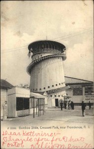 Crescent Amusement Park Near Providence RI Bamboo Slide c1905 Postcard