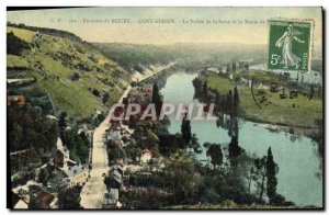Old Postcard Environs de Rouen Saint Adrien La Vallee de la Seine