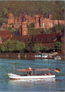 Postcard Germany Heidelberg - On the banks of the Neckar