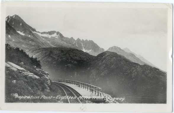 RPPC of Inspiration Point, Eighteen Miles from Skagway White Pass