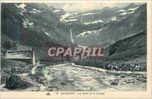 Old Postcard Gavarnie and the Gave circus