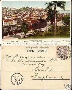 portugal LISBON LISBOA Vista Geral, Panorama 1906 Stamp