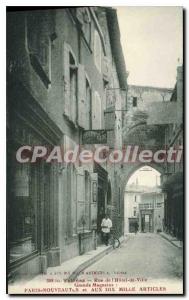 Postcard Old Vaucluse Valreas Street of the Great City Hotel Stores