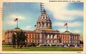 Minnesota St Paul State Capitol Building 1945 Curteich