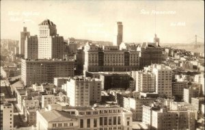 San Francisco CA Birdseye View ZAN Real Photo Postcard #1410