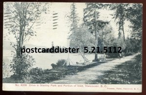 h2629 - VANCOUVER BC Postcard 1913 Stanley Park Drive by Trueman