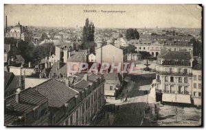 Postcard Old Troyes Panoramic view