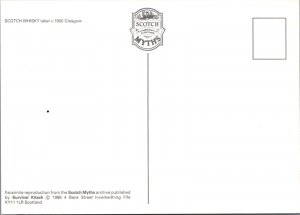 Advertising Postcard - Alcohol, Drink, Scotch Whiskey, Glasgow 1900 Ref.RR16749