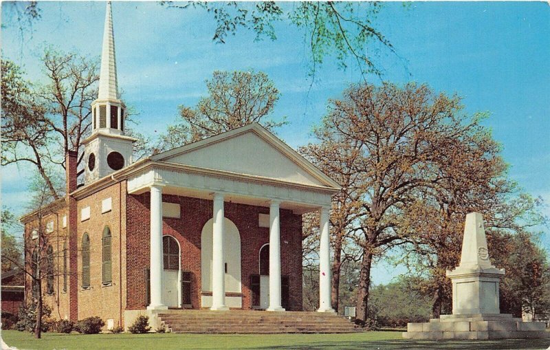 Camden South Carolina 1960s Postcard Bethesda Presbyterian Church Dekalb Grave