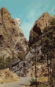 Face of George Washington Horsethief lake Road Black Hills SD 