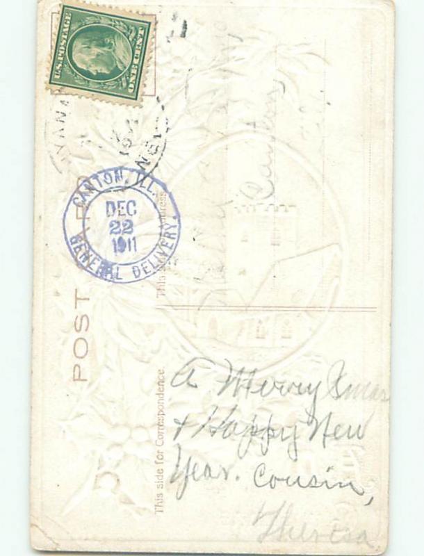 Divided-Back CHRISTMAS SCENE Great Postcard AA0105