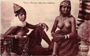 PC CPA ETHNIC NUDE FEMALE MOORISH TYPE LADIES Vintage Postcard (b6542)