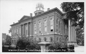 F75/ Bowling Green Kentucky RPPC Postcard c40s Warren County Court House