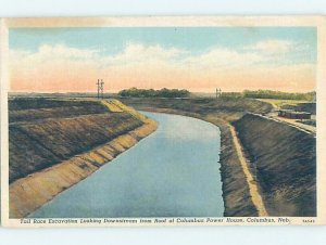 Pre-Chrome WATER SCENE Columbus Nebraska NE AH6322