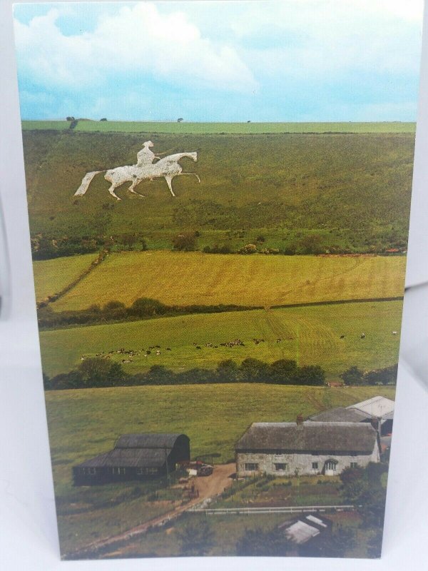 Vintage Postcard The White Horse And Farm Osmington 1970s