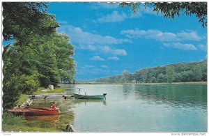 Beautiful lake for fishing,  Campbellton,  New Brunswick,  Canada,  PU_1956