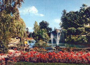 VINTAGE CONTINENTAL SIZE POSTCARD WITZENHAUSEN GARDENS GERMANY