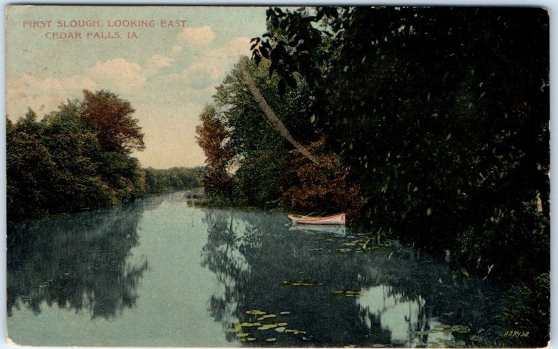 x12 LOT c1910s Waterloo, IA Various Cedar River Views Litho Photo Postcards A64